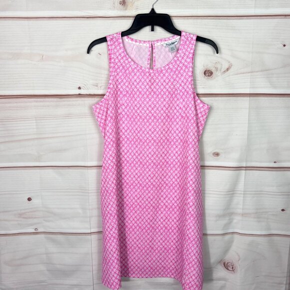 Tommy Bahama Dress Womens S Pink Bahama Coast Lovely Lattice Sleeveless Tank - Picture 1 of 7